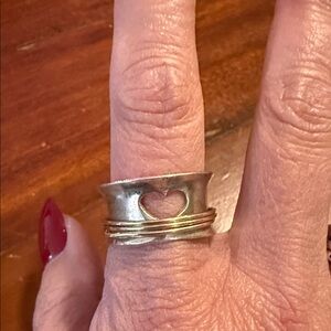 Lisa Leonard Brave Love Spinner Ring Sterling silver